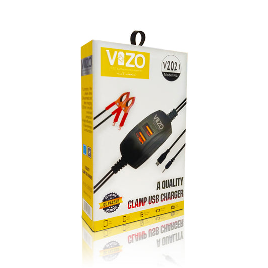 VIZO V2021 CLAMP USB CHARGER | | Android Iphone Phone Charger with Data Cable