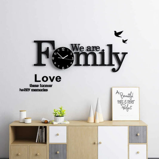 Wooden Family Wall Clock