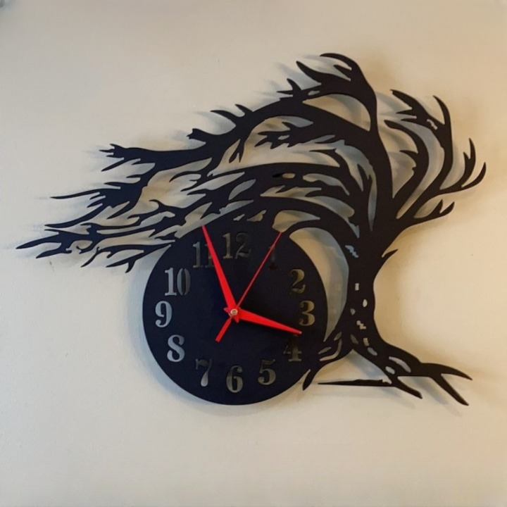 Wooden Tree Wall Clock