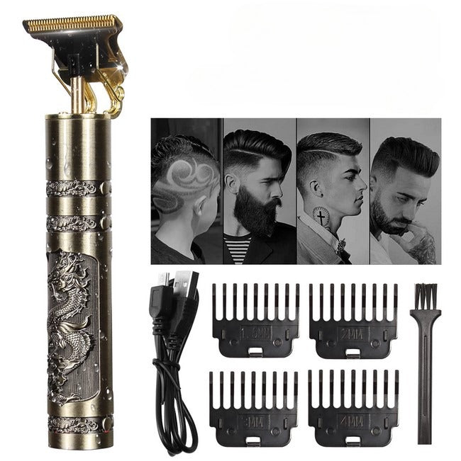 (t9 Trimmer Plastic) Usb Electric Hair Clipper For Men Hair Cutting Machine Rechargeable,  Professional Beard Trimmer