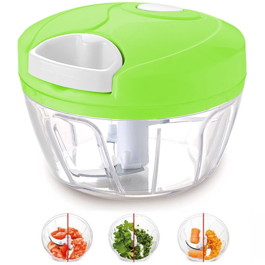 Speedy Chopper Manual Food Chopper for Vegetable Fruits Nuts Onions Chopper Hand Pull Mincer Blender Mixer Food Processor( random color )