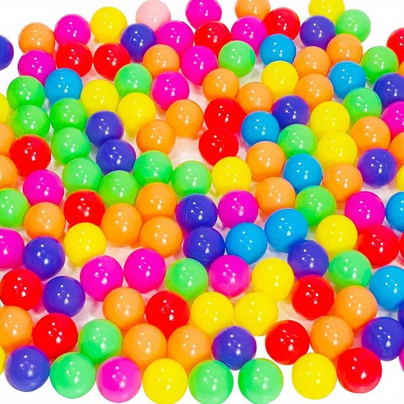 50PCS,Soft Plastic Ball Pit Balls - Plastic Toy Balls For Kids - Ideal Baby Toddler Ball Pit, Ball Pit Play Tent, Baby Pool Water Toys, Kiddie Pool, Party Decoration, Photo Booth Props