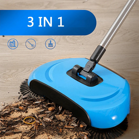 Sweep drag all in one Hand Push Type Stainless Steel Household Vacuum Cleaner