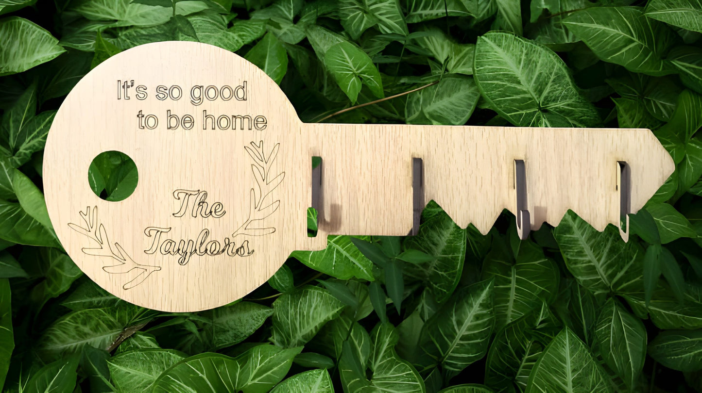 Wooden Key Shaped Hanger