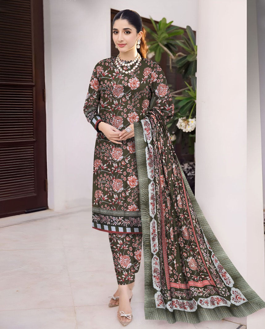 Unstitched  3 PIECES Casual Wear ,ZARMEEN &amp; EMAAN®