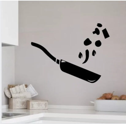 9 Different Piece Kitchenwares Wall Stickers Decorative Sticker | 12x12 inch each sticker