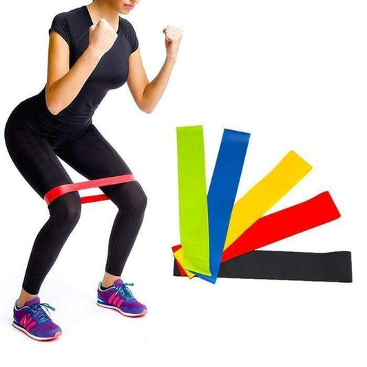 4 PCS PROFESSIONAL RESISTANCE LOOP BANDS SET ELASTIC STRETCH EXERCISE BAND FITNESS FOR MEN &amp; WOMEN YOGA LEGS ARMS THIGHS STRETCHING WORKOUT AND TRAINING